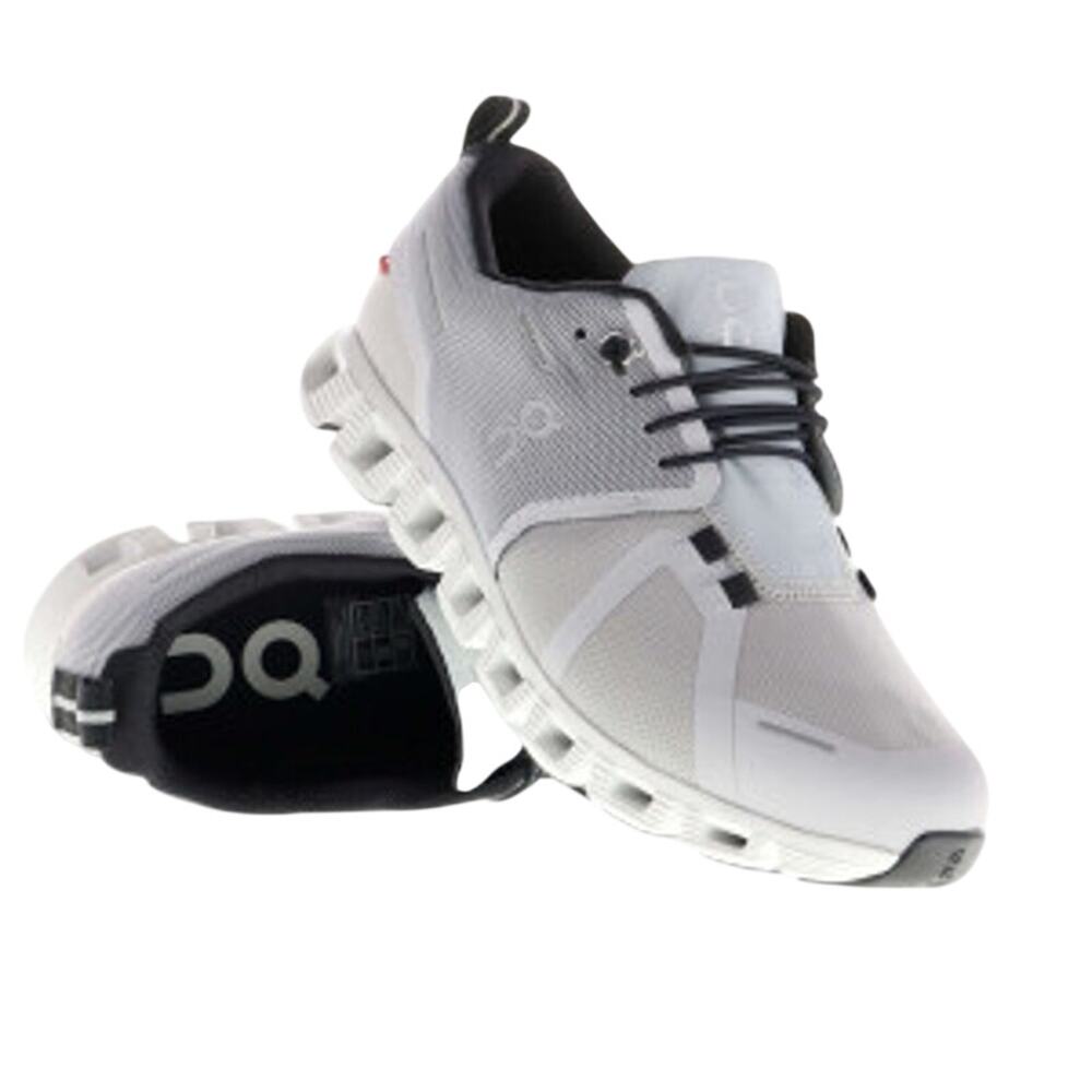 On Cloud 5 Waterproof Glacier White Running Shoe 8 Like New - Excellent - Picture 4 of 7